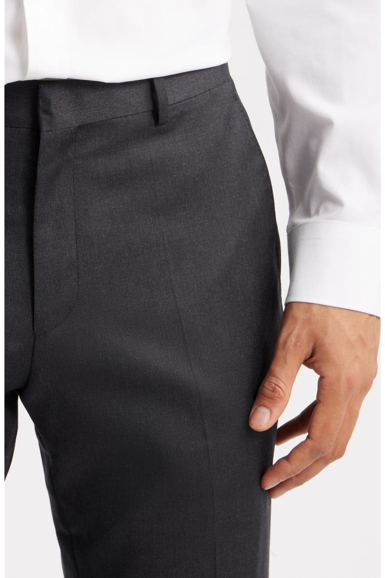 Genius Slim Fit Wool Suit Pants, Alternate, color, DARK GREY