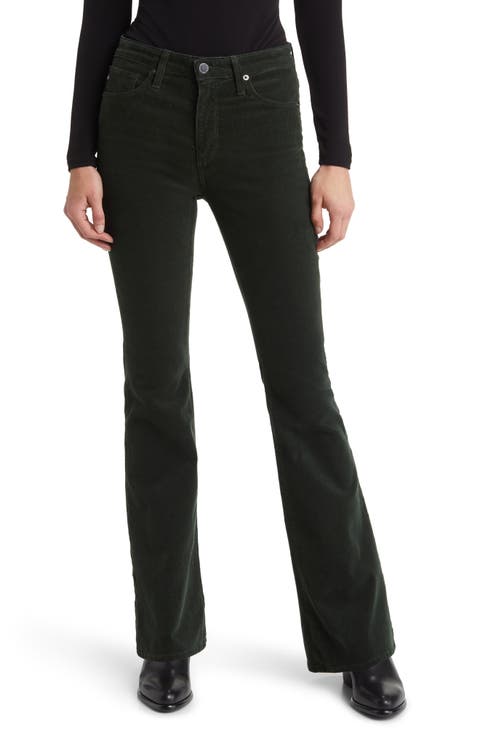 Farrah High Waist Stretch Corduroy Bootcut Pants
