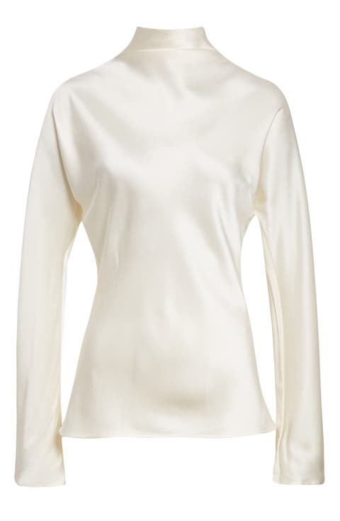 Long Sleeve Satin Top
