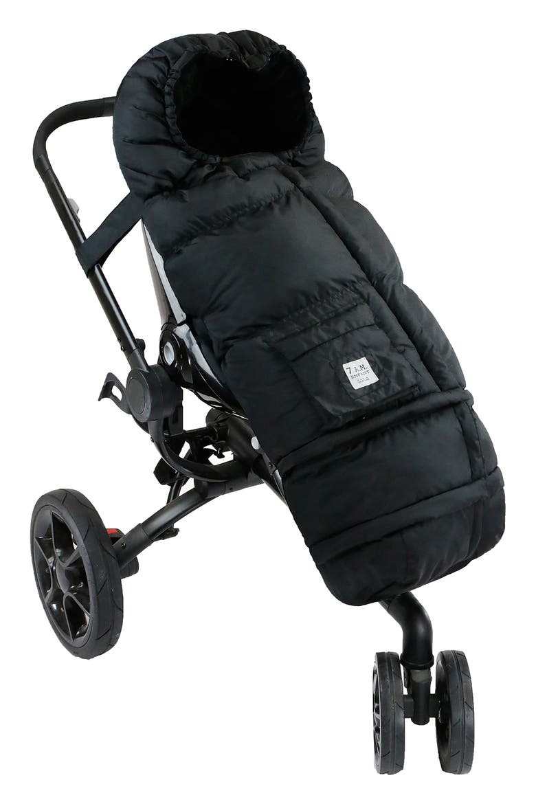212 evolution® Extendable Stroller & Car Seat Waterproof Footmuff, Alternate, color, BLACK PLUSH