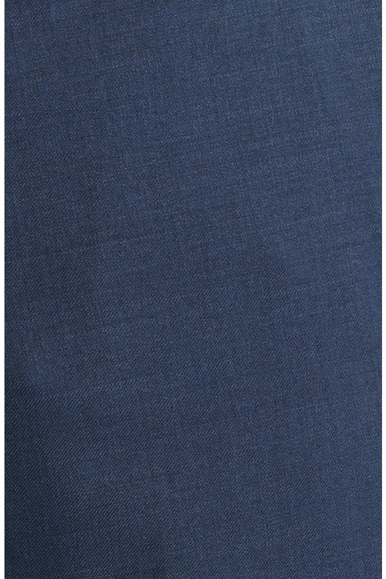Modern Fit Flat Front Navy Super 120s Wool Dress Pants, Alternate, color, NAVY