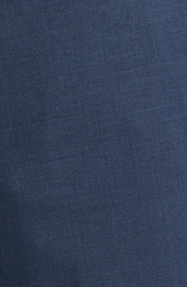 Berle Flat Front Navy Super 120s Wool Dress Pants, Alternate, color, Navy