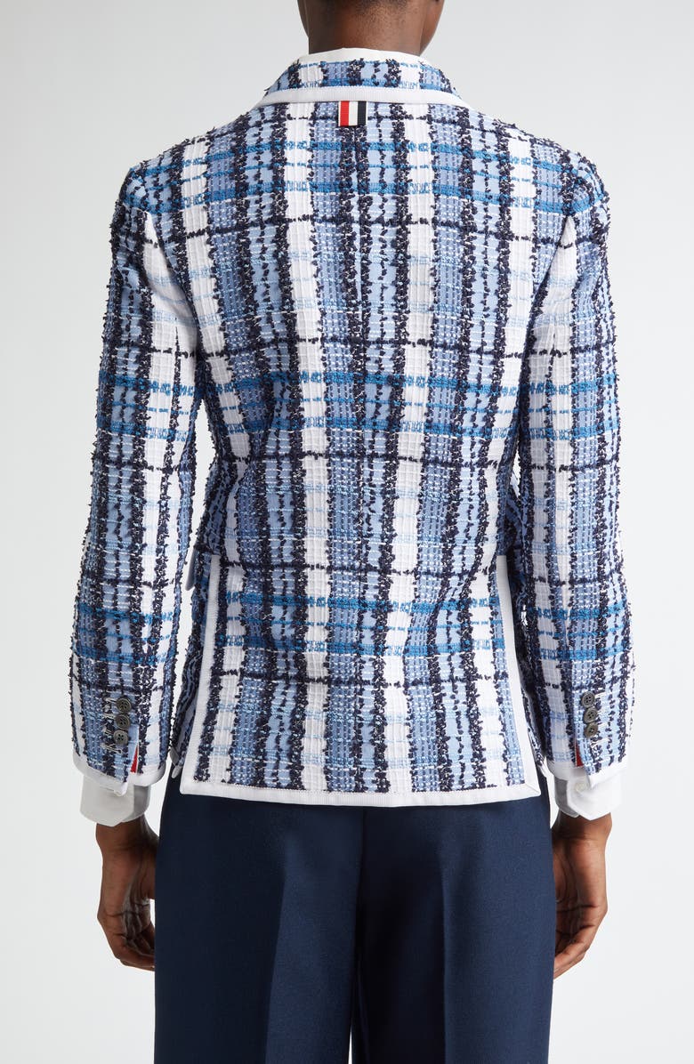 Thom Browne Classic Tweed Blazer, Alternate, color, Dark Navy