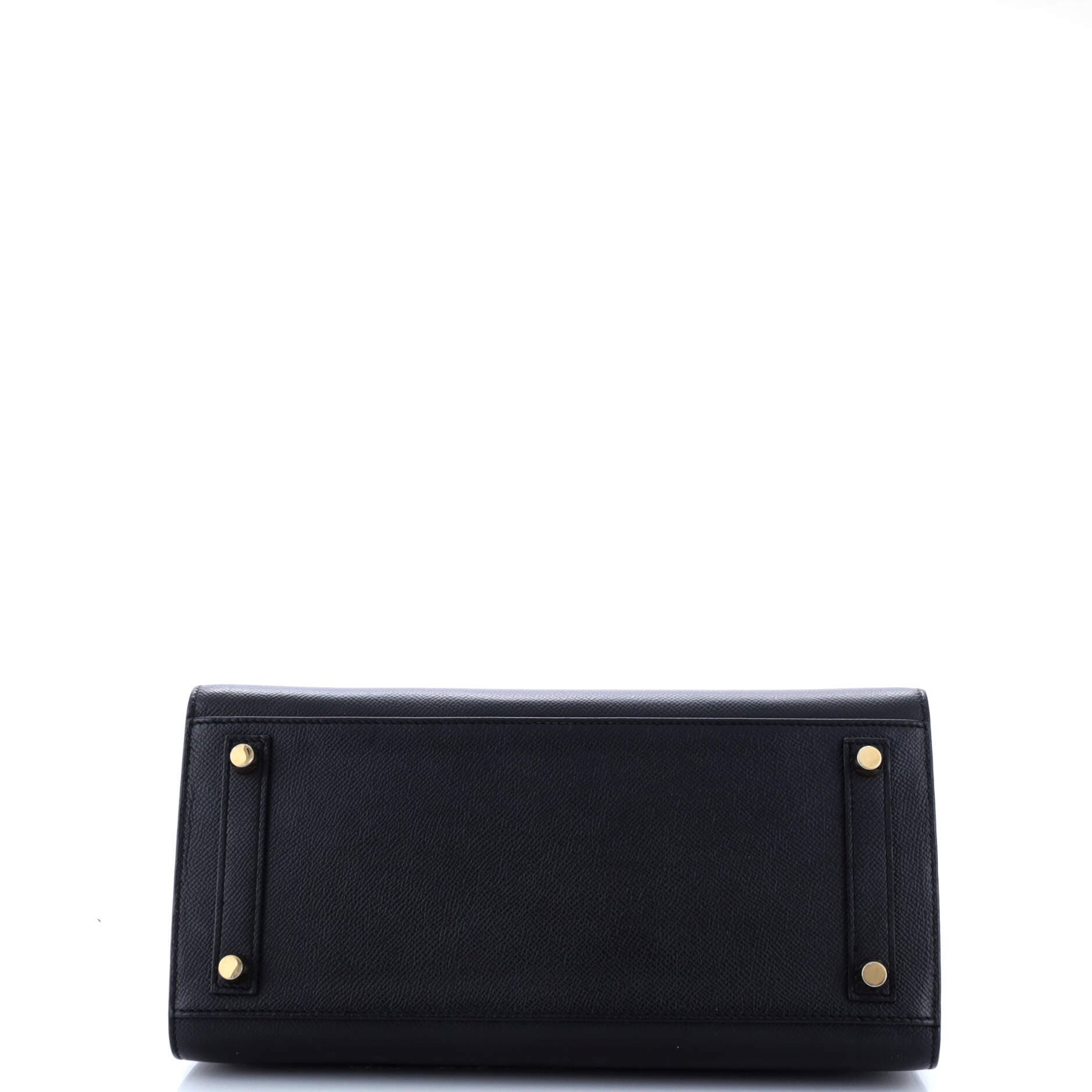 Pre-Owned Hermes Birkin Sellier Bag Black Epsom with Gold Hardware 30, Alternate, color, 