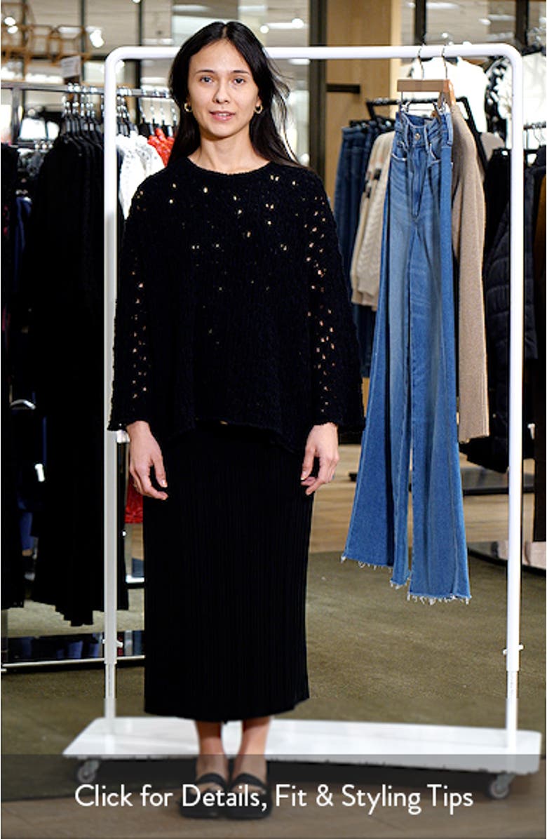 Open Stitch Organic Cotton Blend Sweater, sales video thumbnail