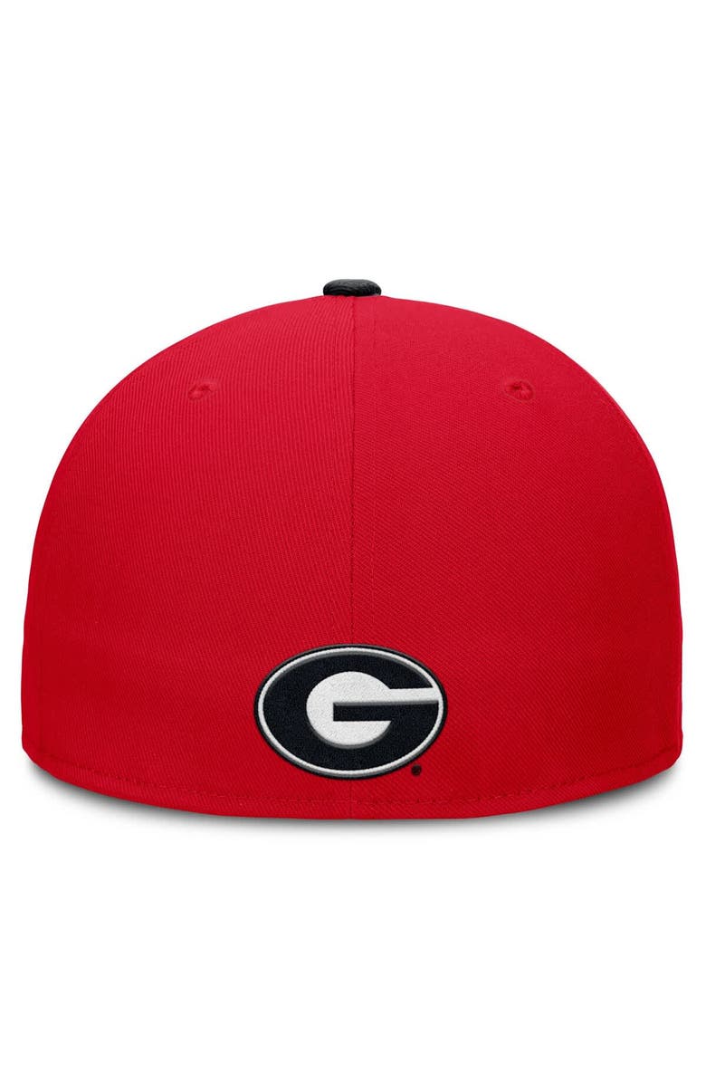 Nike Men's Nike Red/Black Georgia Bulldogs Two-Tone Primetime Performance Fitted Hat, Alternate, color, 