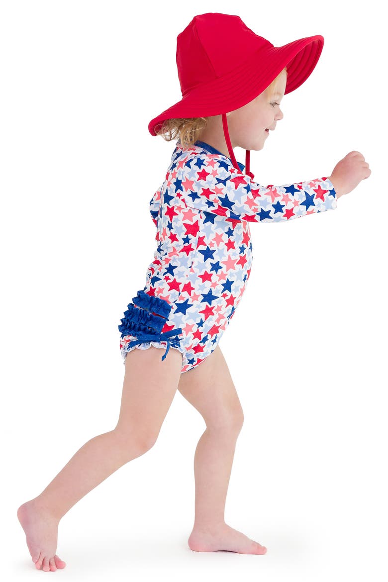 Shimmer Star Spangle One-Piece Swimsuit, Alternate, color, SHIMMER STAR-SPANGLED