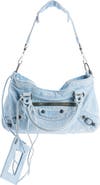 Balenciaga Le City First Denim Shoulder Bag