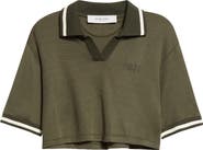 Golden Goose Journey Crop Jersey Polo