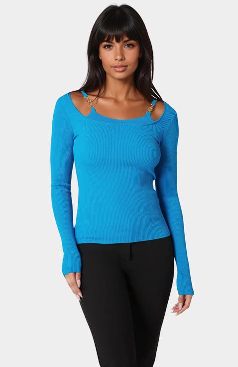 Strap Detail Sweater Top