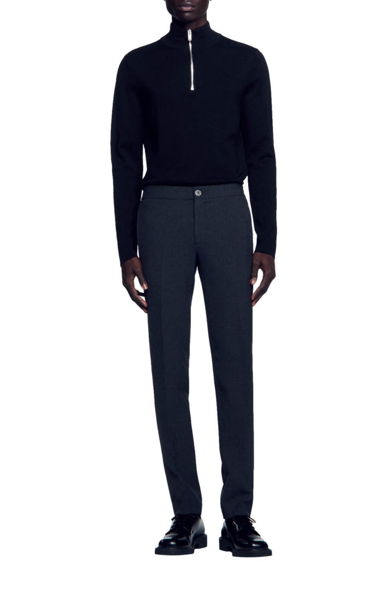 SANDRO Jersey trousers, Alternate, color,