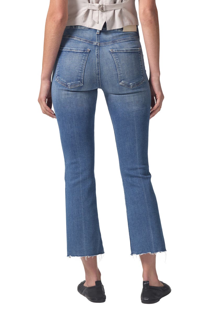 Citizens of Humanity Isola Raw Hem Crop Bootcut Trouser Jeans, Alternate, color, 