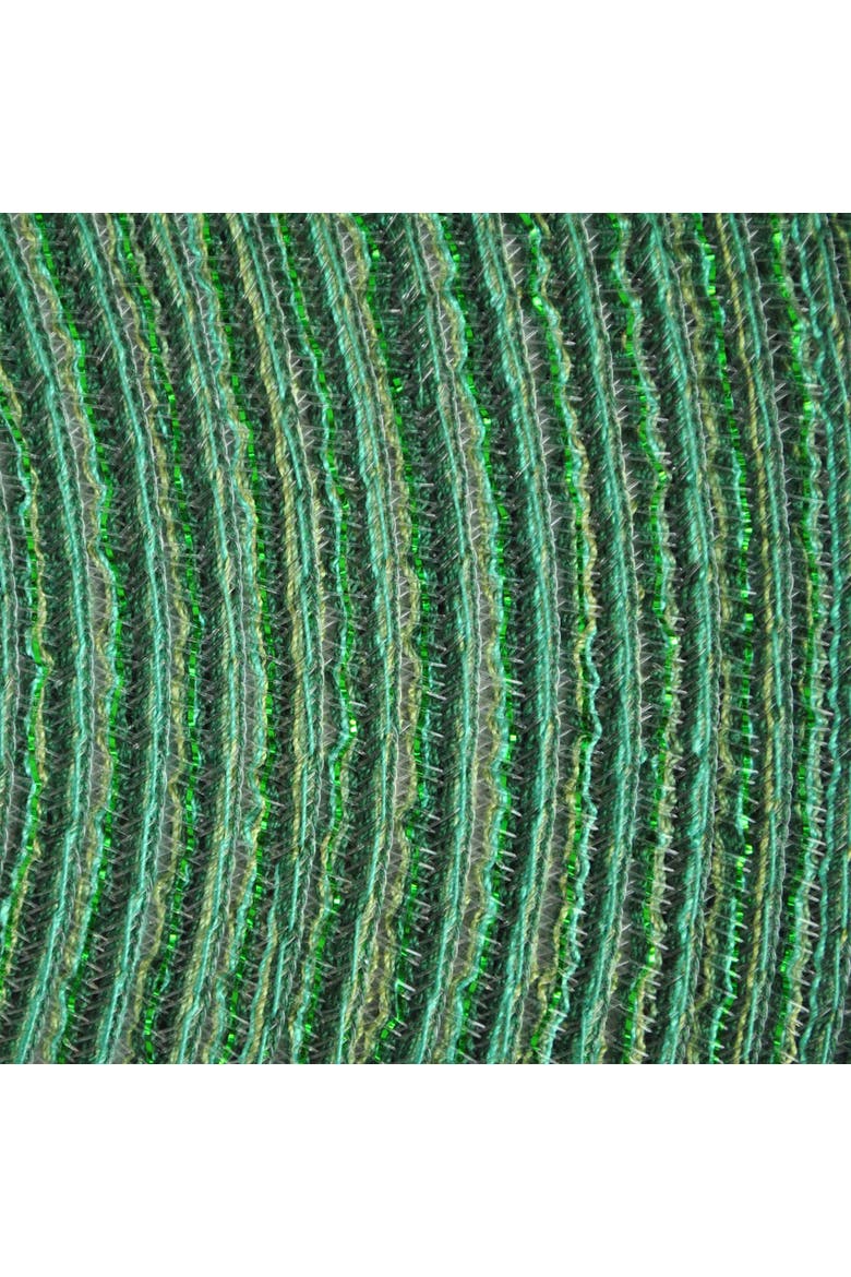 Metallic Variegated Round Woven Placemat Set/6, Alternate, color, Green