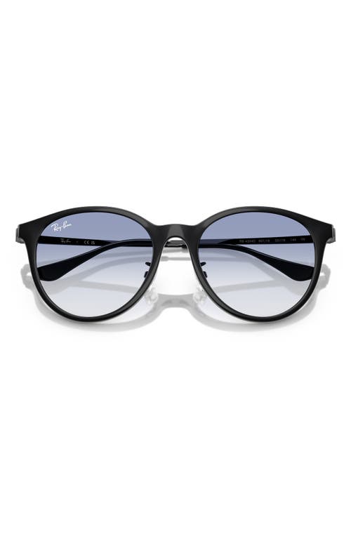 Ray Ban Ray-ban 55mm Gradient Round Sunglasses In Black