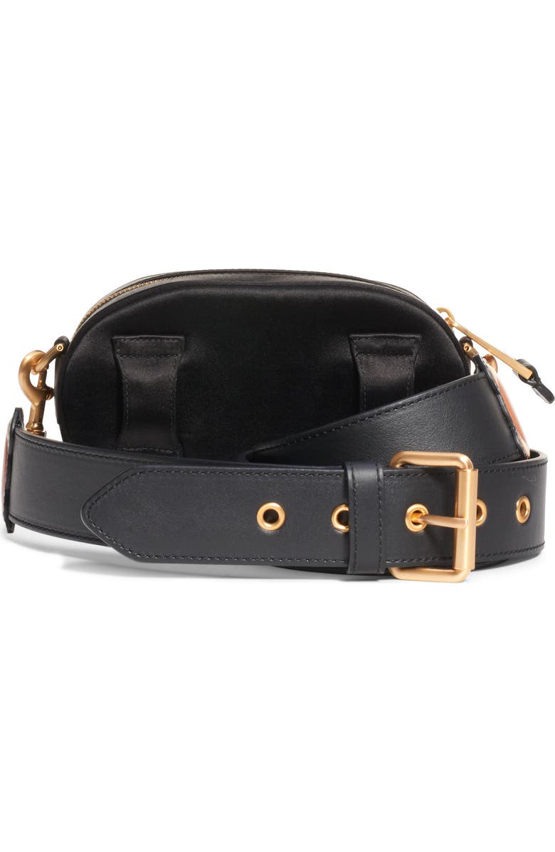 Moschino Beaded Teddy Satin Pouch, Alternate, color,