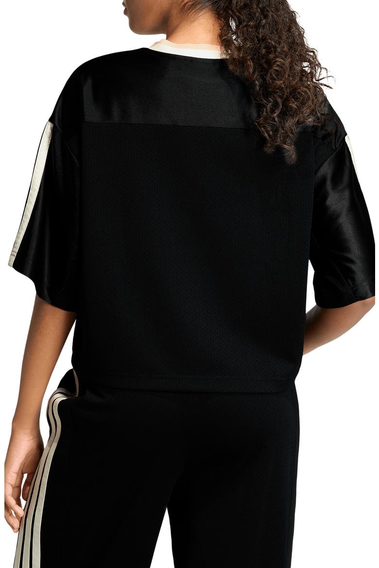 Stadium Mesh T-Shirt, Alternate, color, BLACK/CRYSTAL LINEN/OFF WHITE