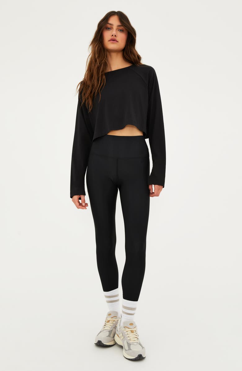 Beach Riot June Long Sleeve Crop Top, Alternate, color,