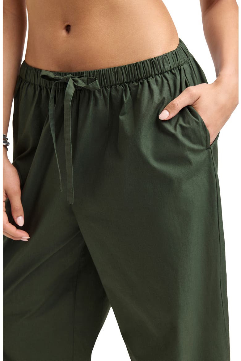 Parker Organic Cotton Cuff Cover-Up Pants, Alternate, color, GREEN