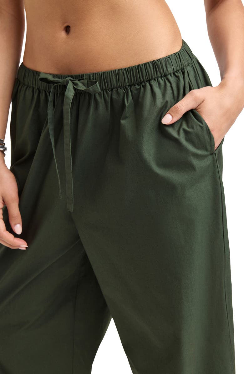 Vitamin A<sup>®</sup> Parker Organic Cotton Cuff Cover-Up Pants, Alternate, color, Green