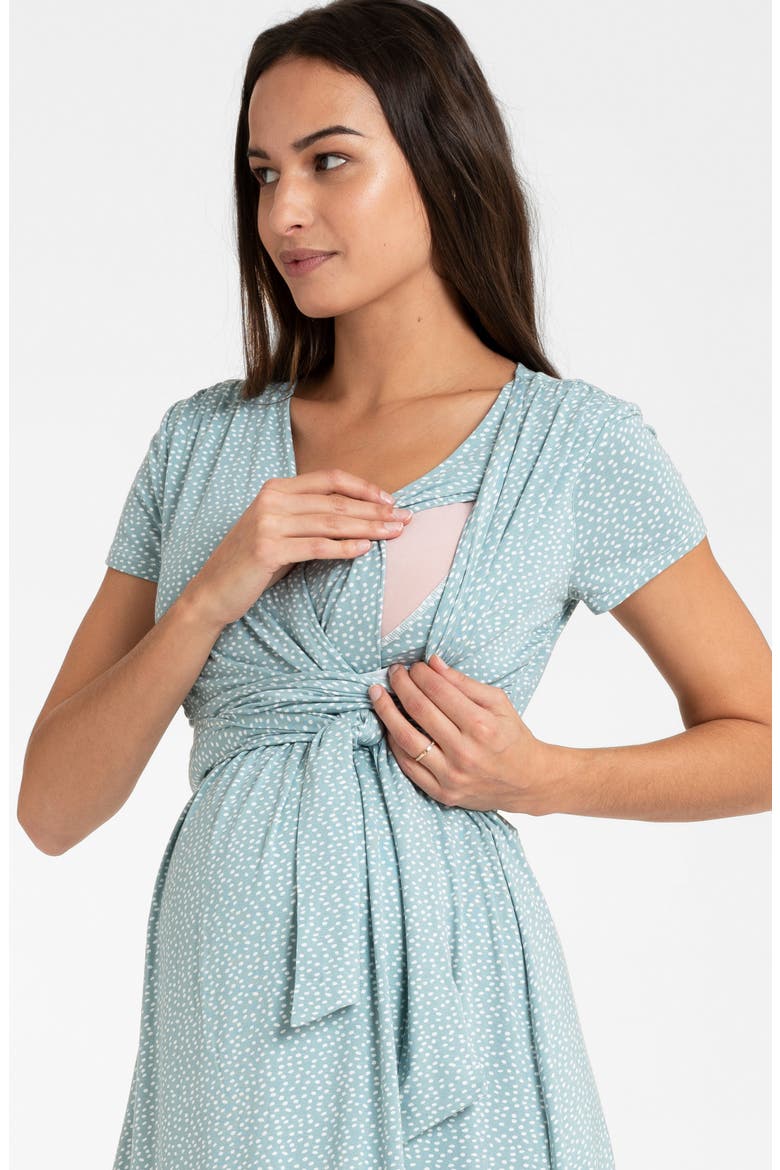 sage green nursing dress Sage Maternity/Nursing Dress (Women)