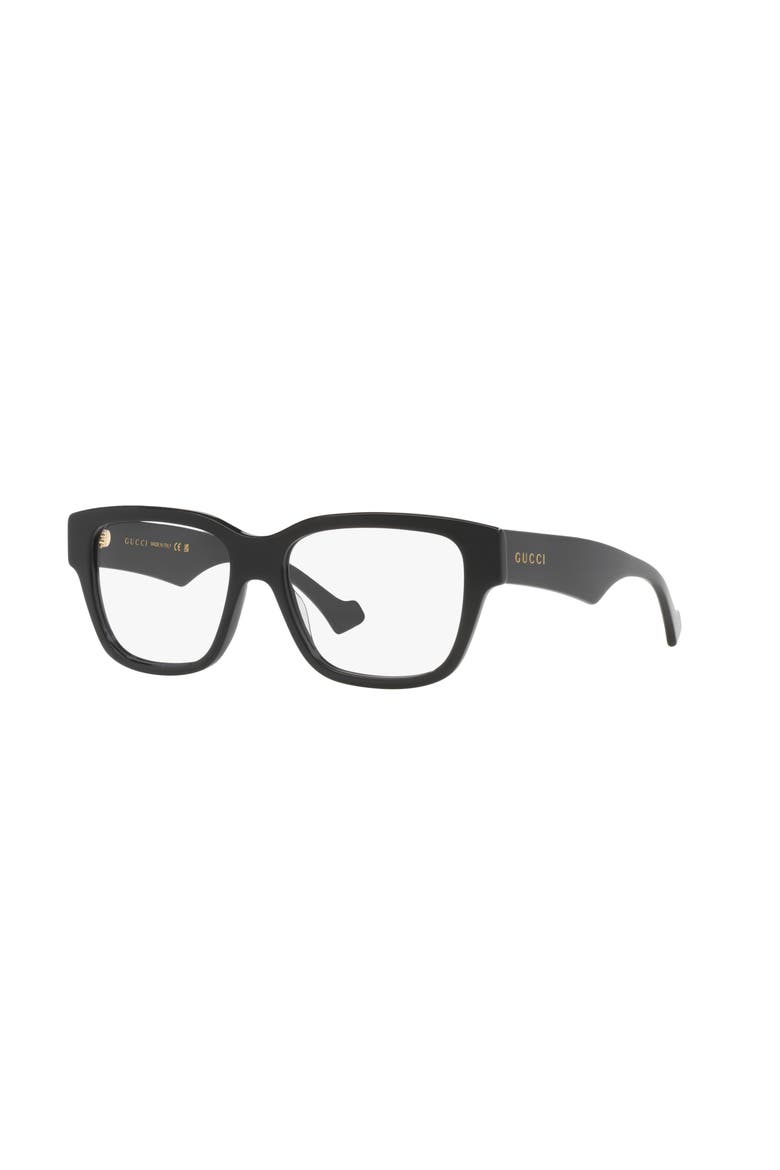 55mm Square optical glasses, Main, color, Black
