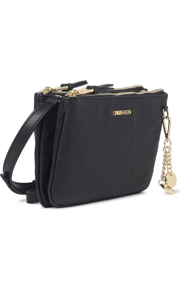 Calvin Klein Denver Perforated Novel Crossbody, Alternate, color,