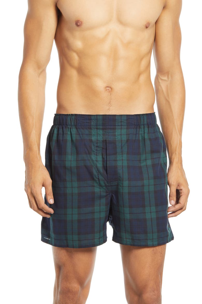 3-Pack Assorted Woven Cotton Boxers, Alternate, color, BLACK