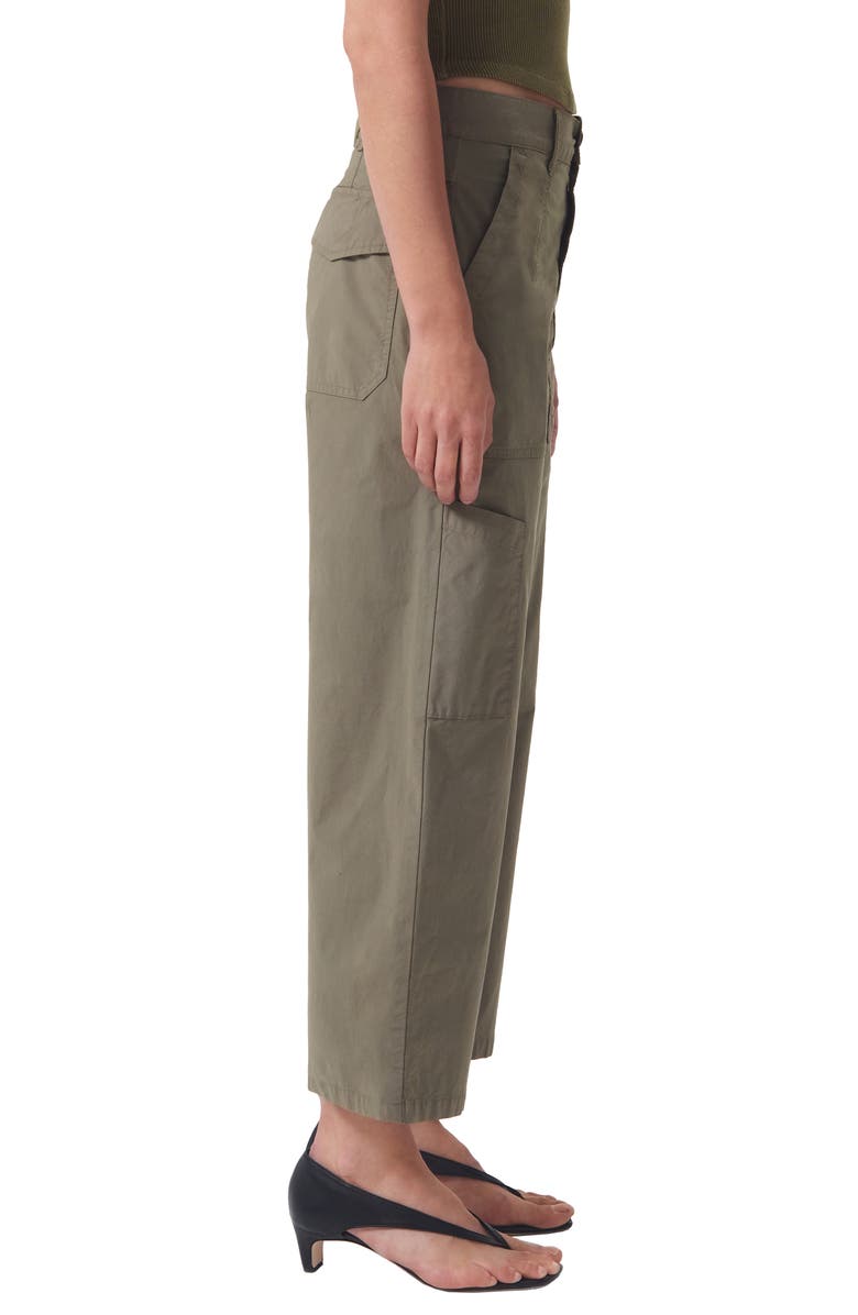 AGOLDE Daria High Waist Crop Wide Leg Twill Utility Pants, Alternate, color,