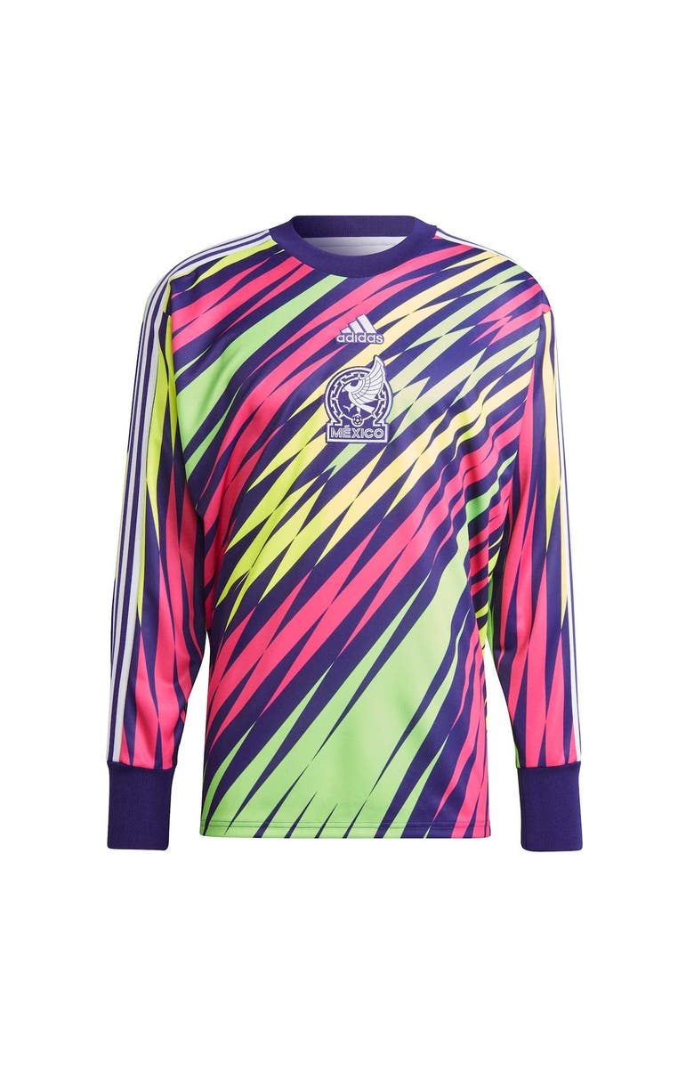 adidas Men's adidas Purple Mexico National Team Icon Goalkeeper Jersey, Alternate, color,
