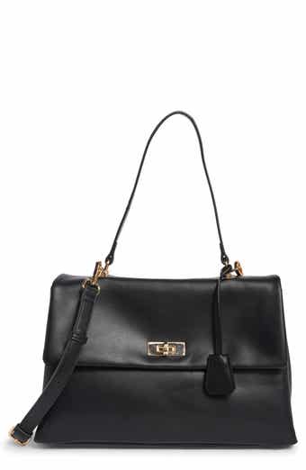 Faux Leather Satchel