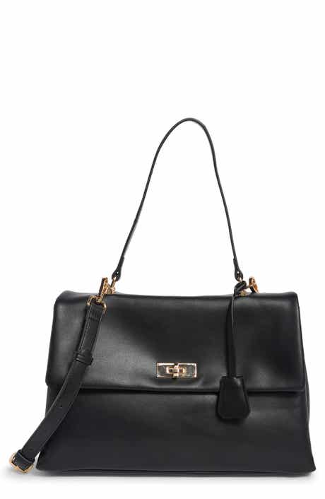 Faux Leather Satchel