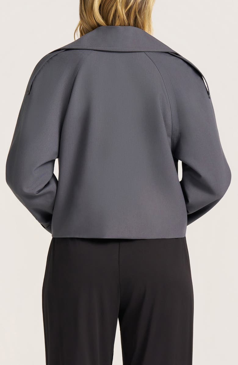 matty m. Grayson Crop Trench Coat, Alternate, color, Storm