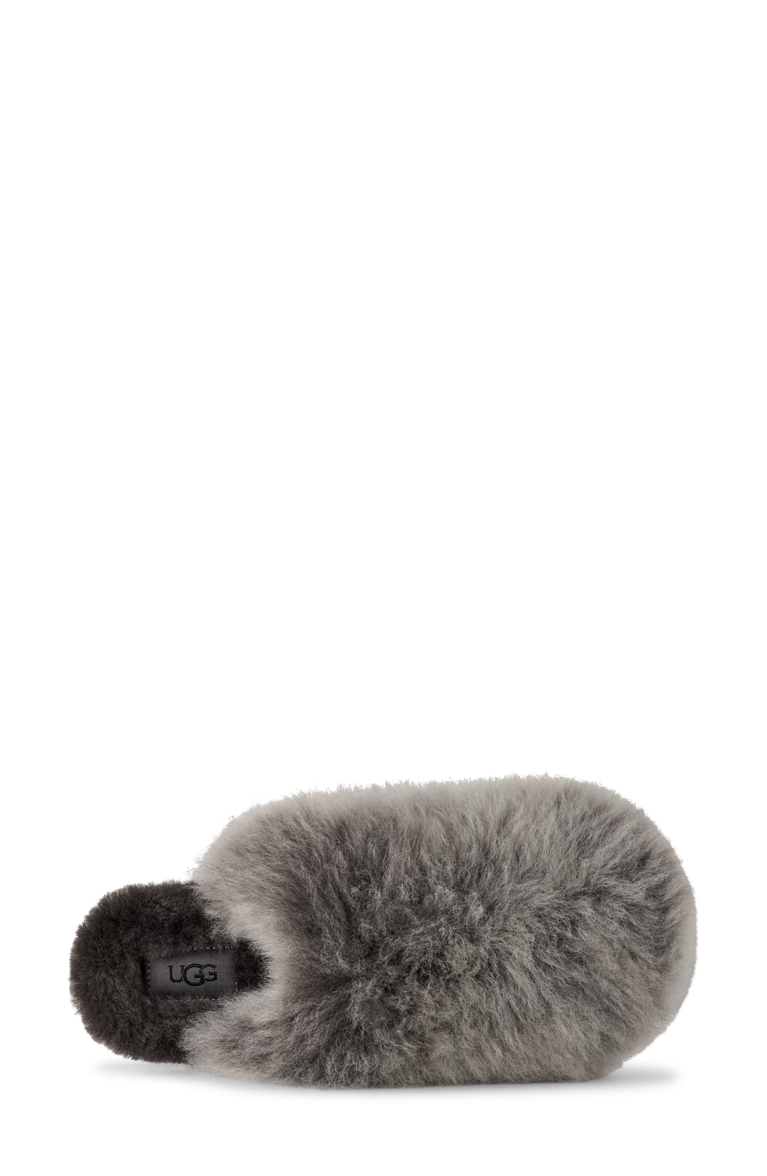 UGG<sup
®</sup
 Scuffette Chalet Genuine Sheepskin Slipper, Alternate, color, Charcoal
