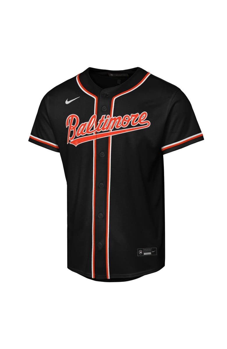 Nike Youth Nike Jackson Holliday Black Baltimore Orioles Fashion Replica Player Jersey, Alternate, color, Black