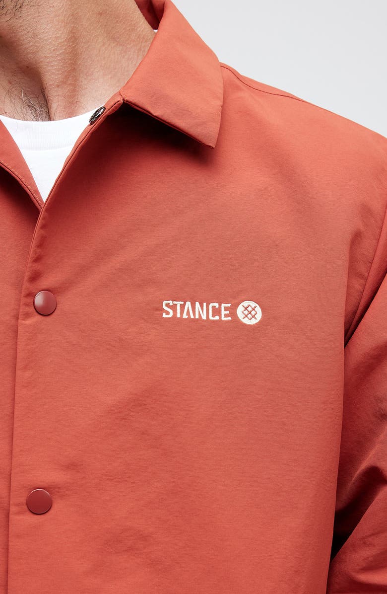 Stance Coaches Jacket, Alternate, color, Rust