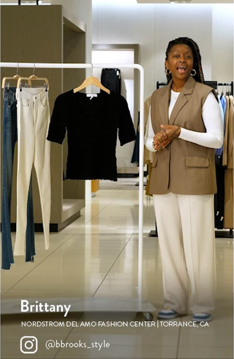 Smocked Scoop Neck Top, sales video thumbnail