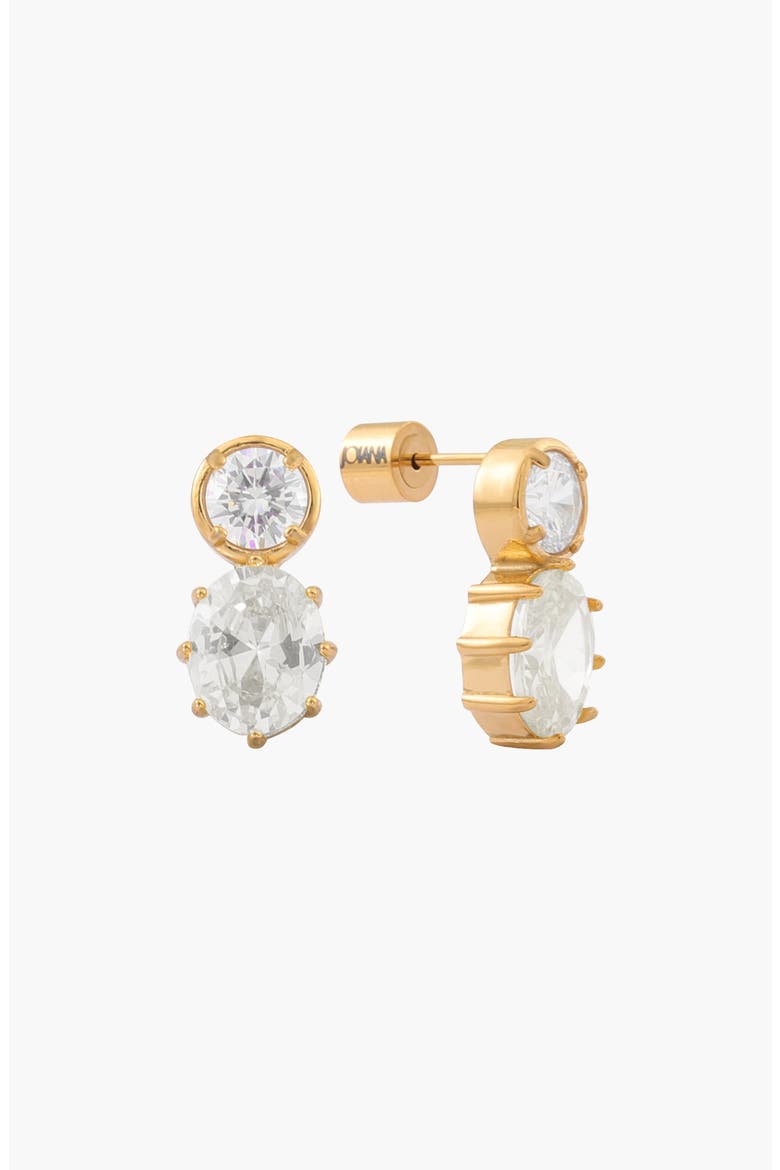 Clemmy Earrings, Main, color, Milk Glass