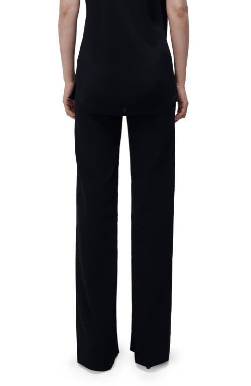 Simkhai Ariah Front Split Hem Pants In Black