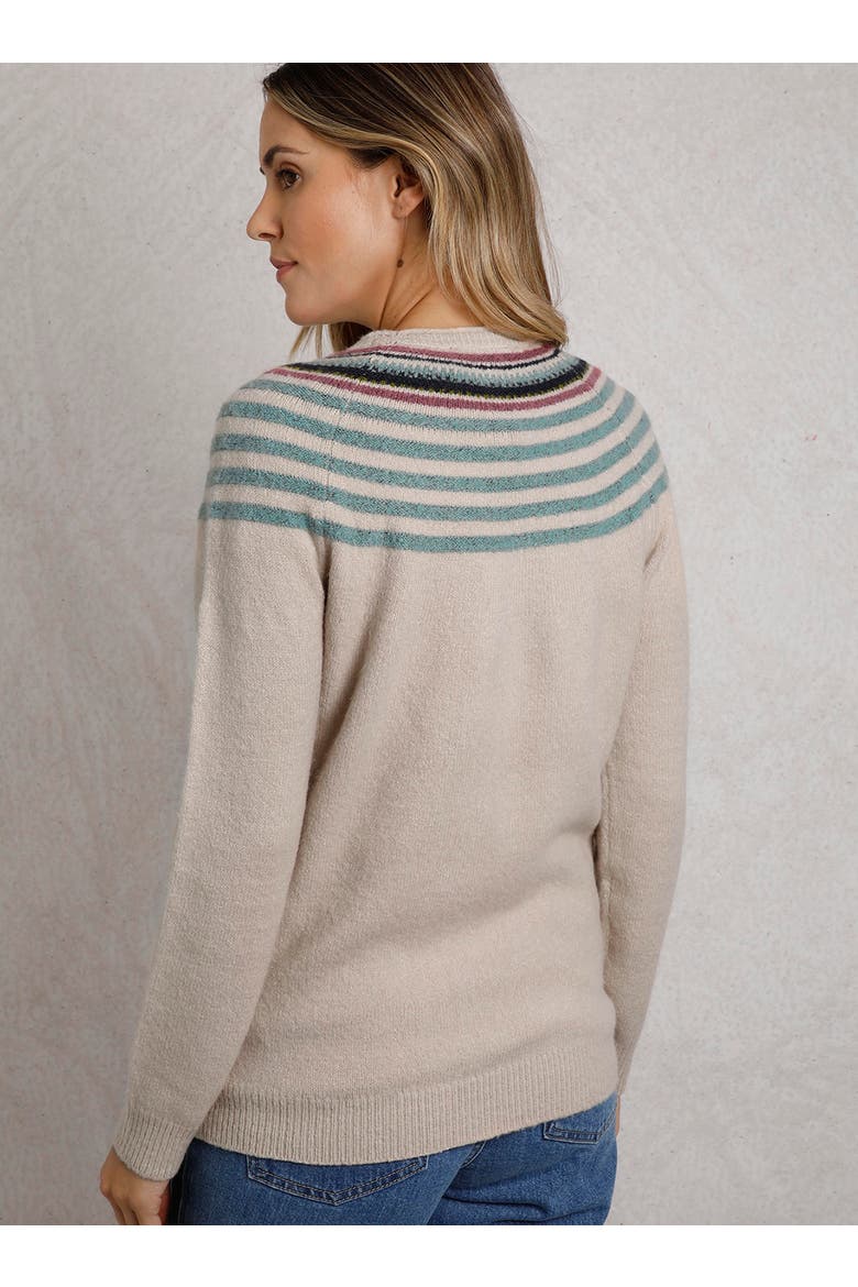 Sinatra Patterned Knit Sweater, Alternate, color, Ecru