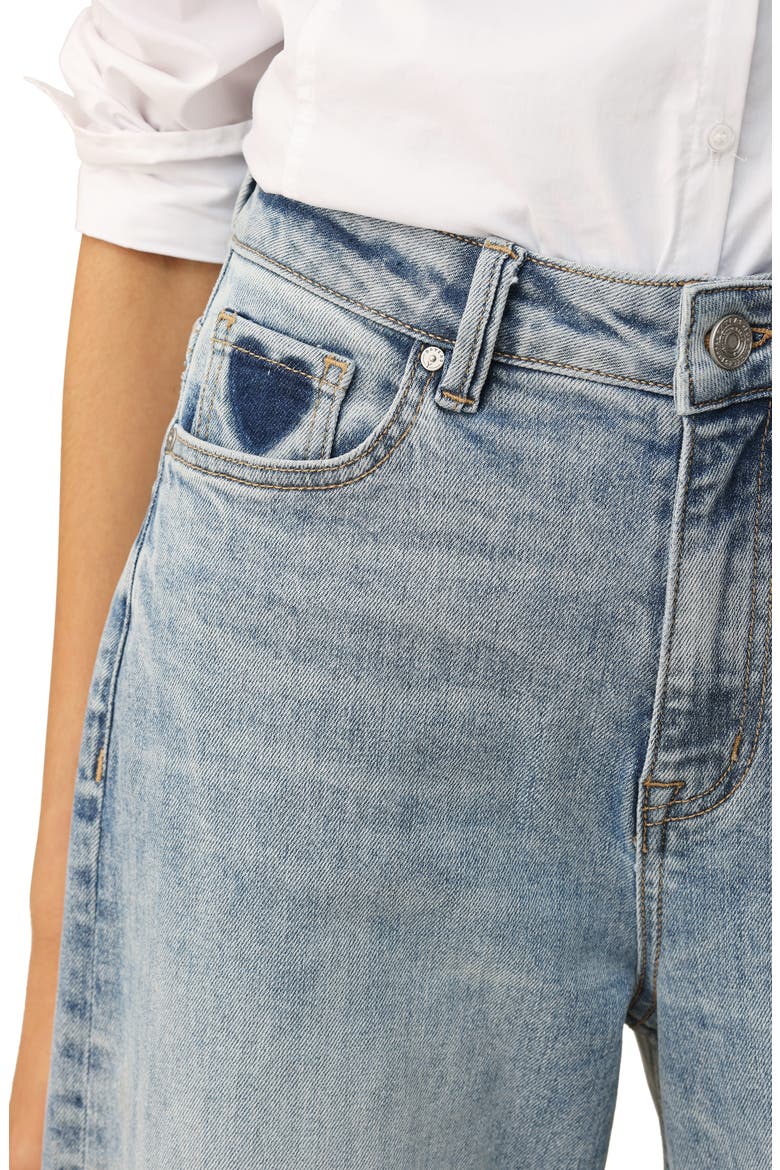 Rosalind High Waist Barrel Leg Jeans, Alternate, color, LIGHT BLUE