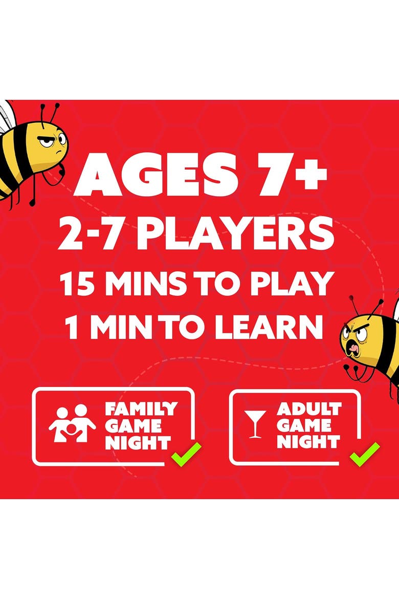 Dont Bee Last Card Game for Kids and Family - Fast-Paced Party Game, Alternate, color, Original