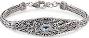 SAMUEL B. Sterling Silver Filigree Amethyst Bracelet