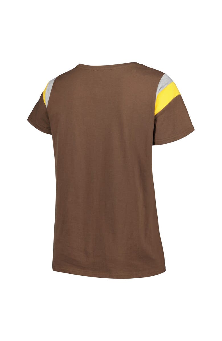 PROFILE Women's Profile Brown San Diego Padres Plus Size Scoop Neck T-Shirt, Alternate, color, Brown