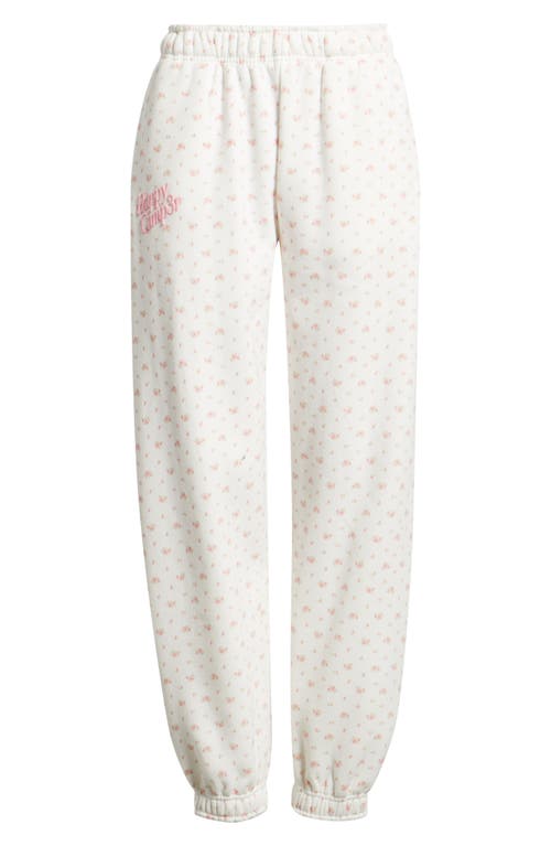 Happy Camp3r Garden Confetti Core Joggers In White