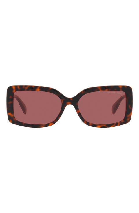 Corfu 56mm Rectangular Sunglasses