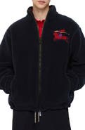 Burberry Knight Wool Cashmere Blend Fleece