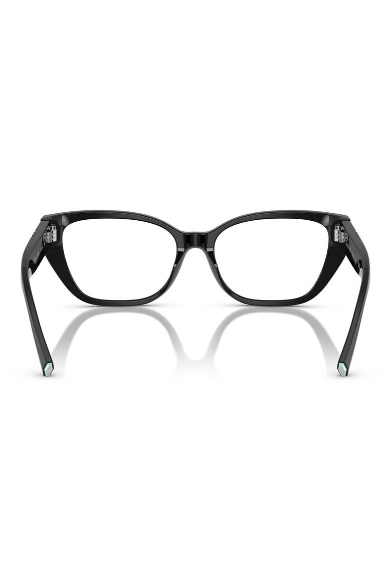 54mm Cat Eye Optical Glasses, Alternate, color, BLACK