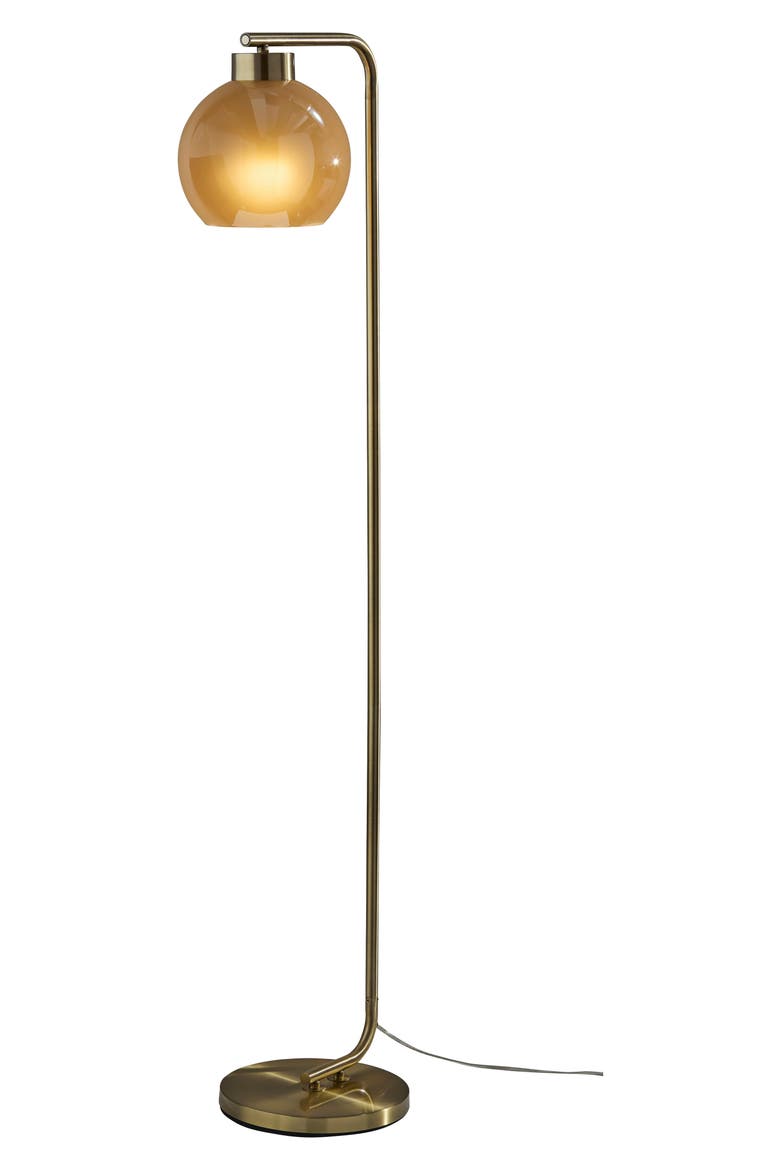 Atticus Floor Lamp, Main, color, ANTIQUE BRASS
