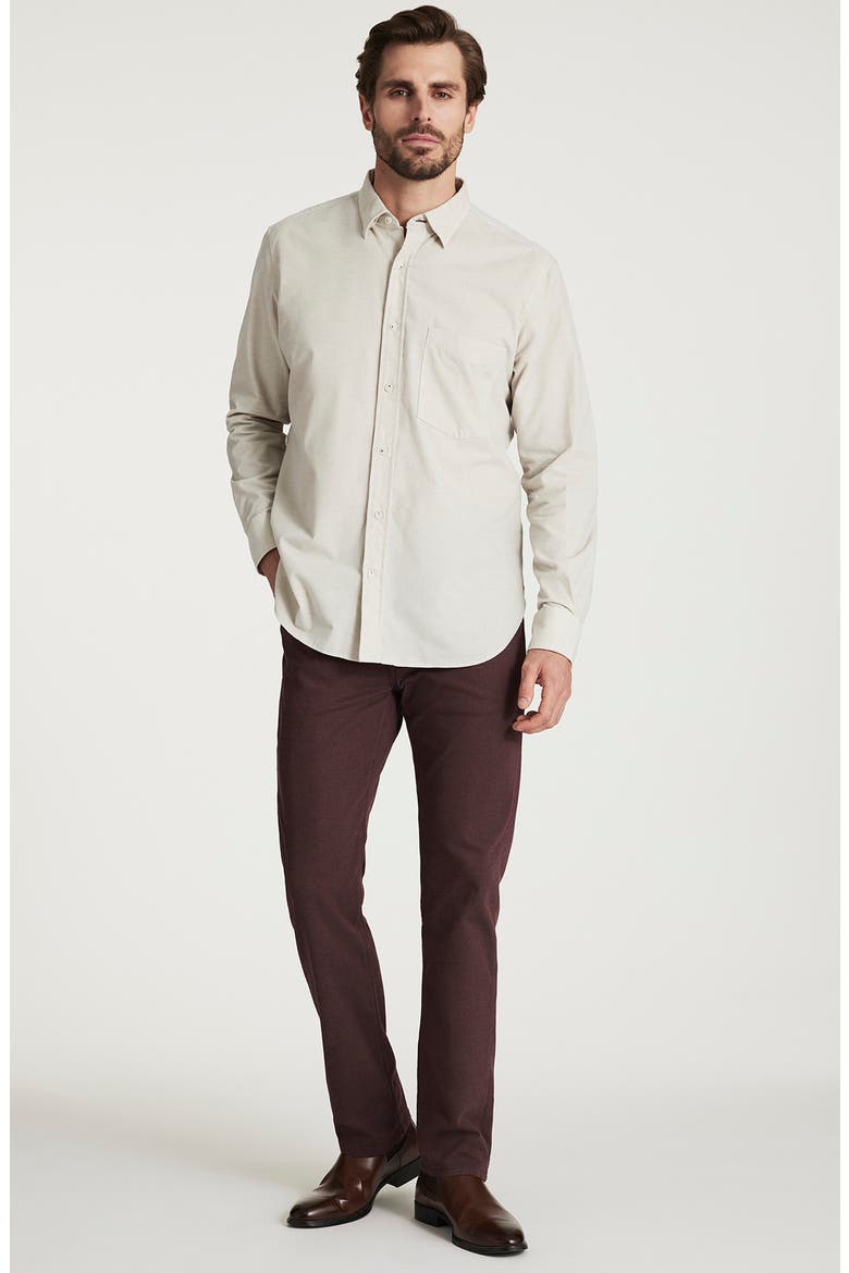 Corduroy Button-Up Shirt, Alternate, color, BEIGE