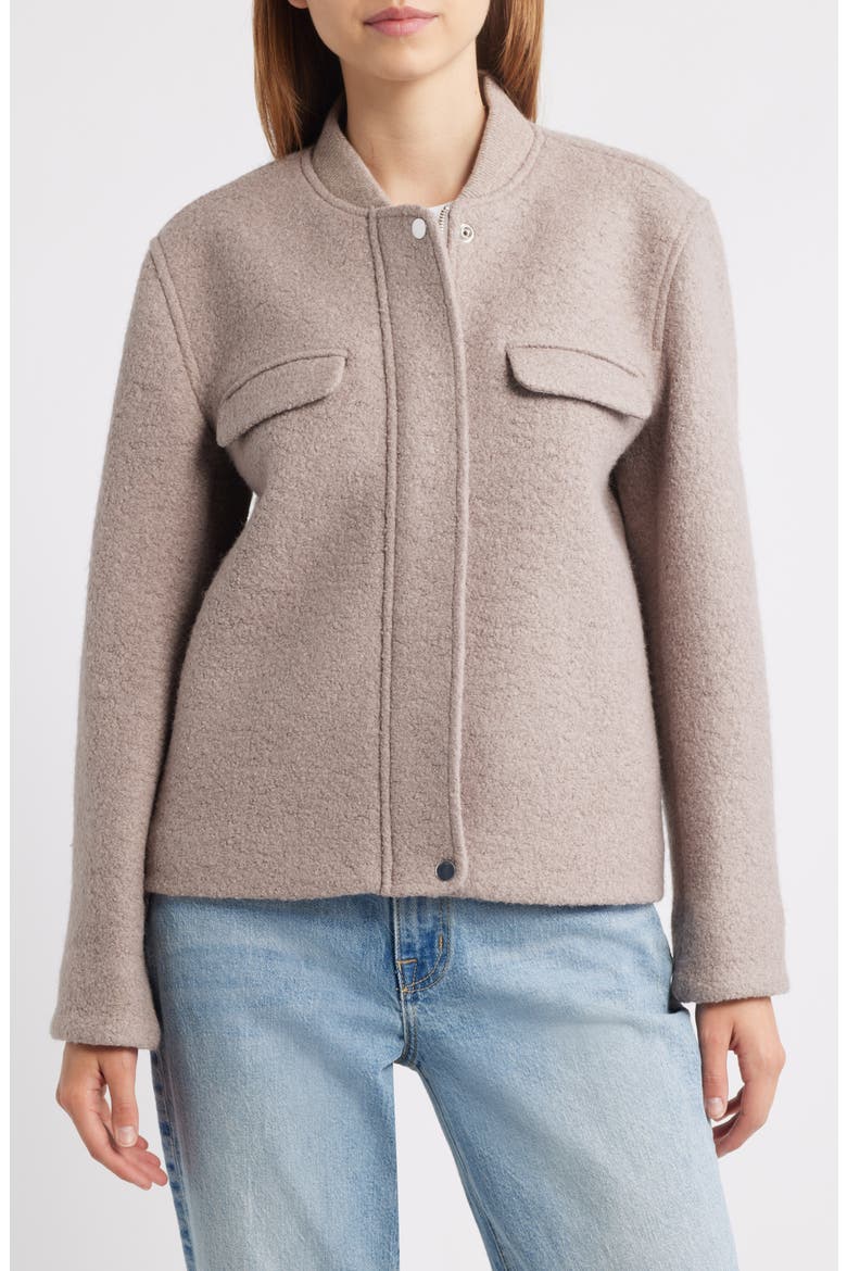 Kinsley Wool Blend Bouclé Jacket, Alternate, color, MINK